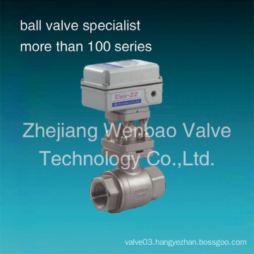 2-PC Electric Motorized Stainless Steel Ball Valves